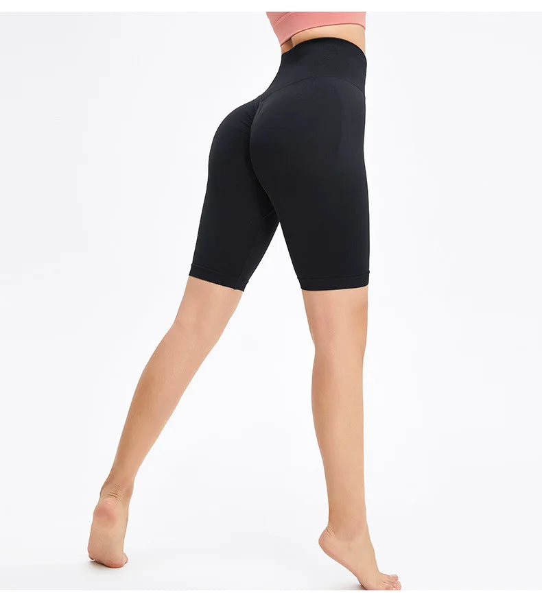 High-Waist Sports Shorts